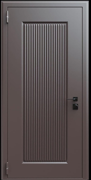 Входная термодверь с металлофиленкой и порошковым окрашиванием RAL 8019 (тип №10) Входная термодверь с металлофиленкой и порошковым окрашиванием RAL 8019 (тип №10)